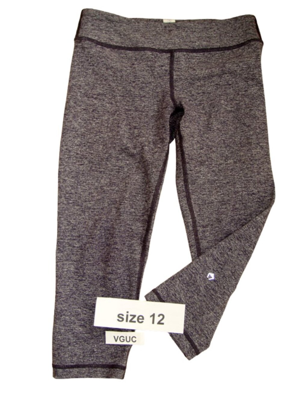 Ivivva Girl by Lululemon 🍋Rhythmic Crop Luon grey purplish size 12